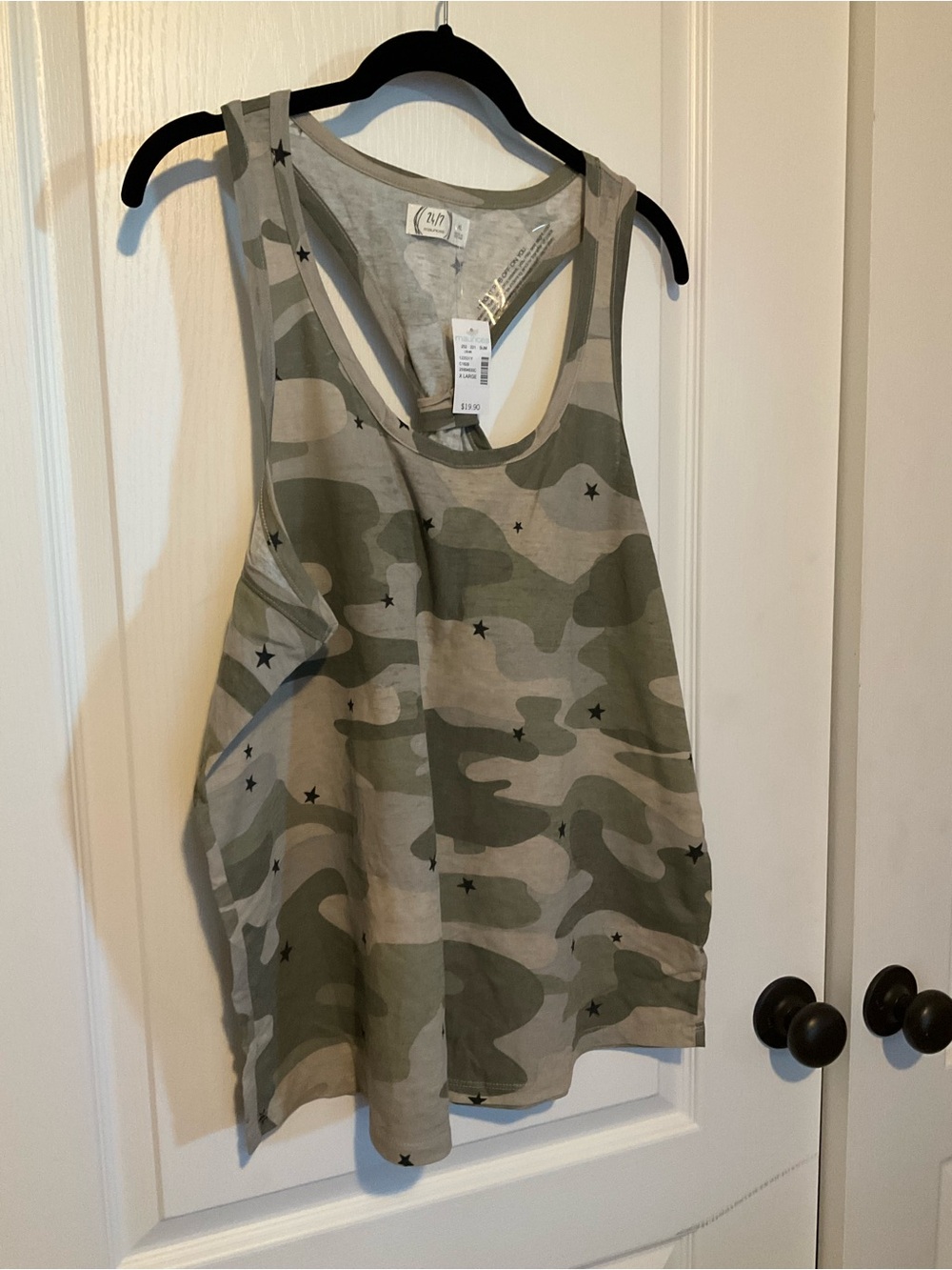 Maurices Green Camo Racerback Tank Top